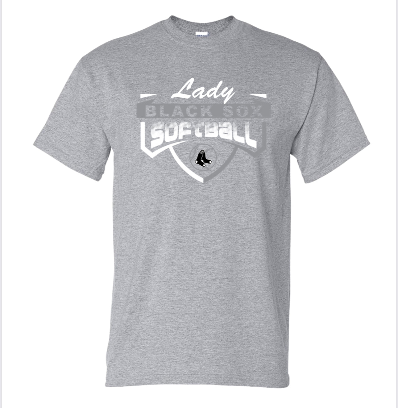 Youth-Lady Black Sox Softball Tee