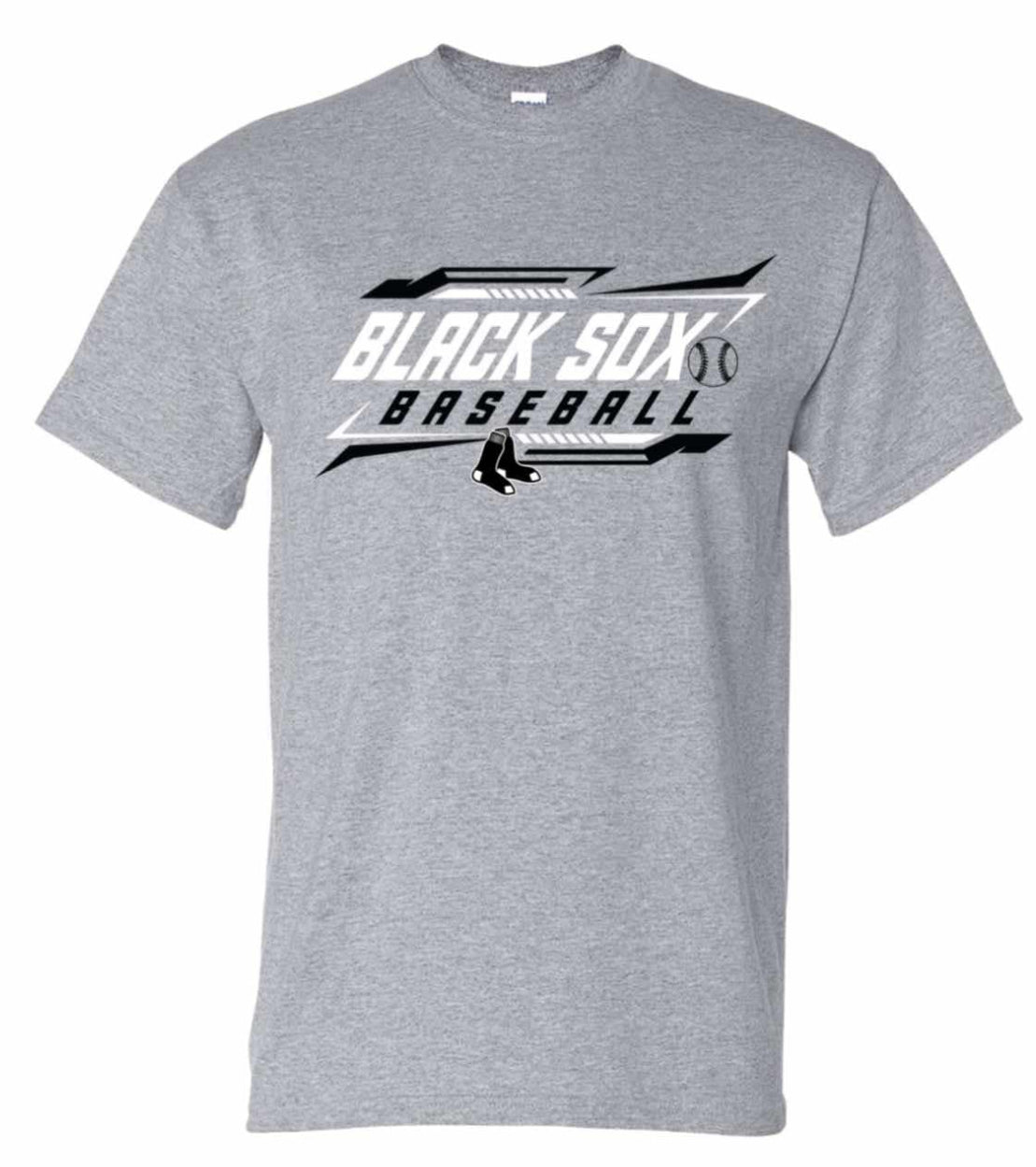 Adult-Black Sox Baseball Tee