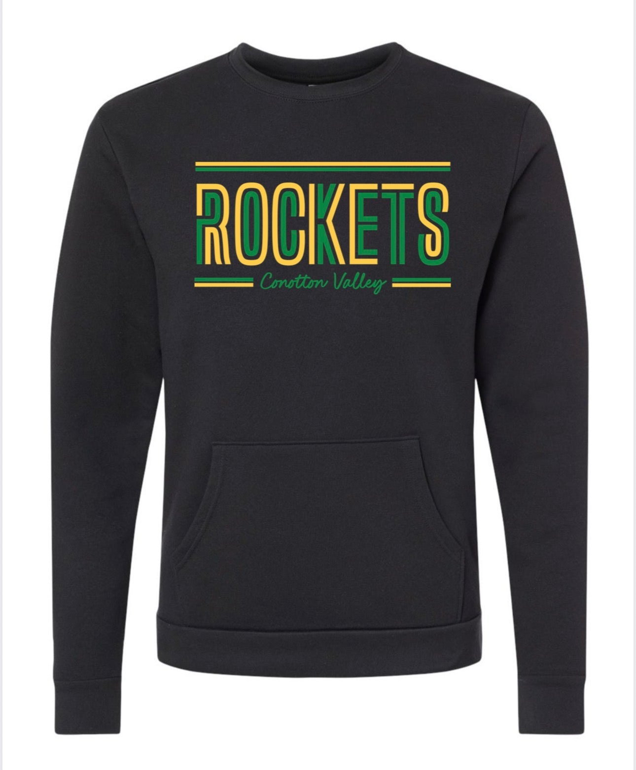 Next Level Unisex Santa Barbara Pocket Crewneck Sweatshirt