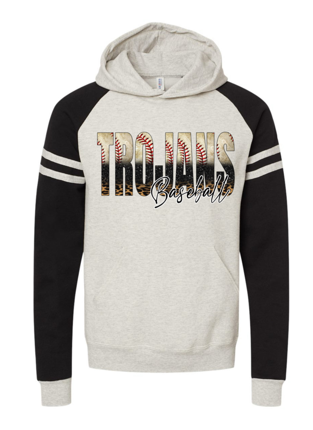 JERZEES - Nublend® Varsity Colorblocked Raglan Hooded Sweatshirt