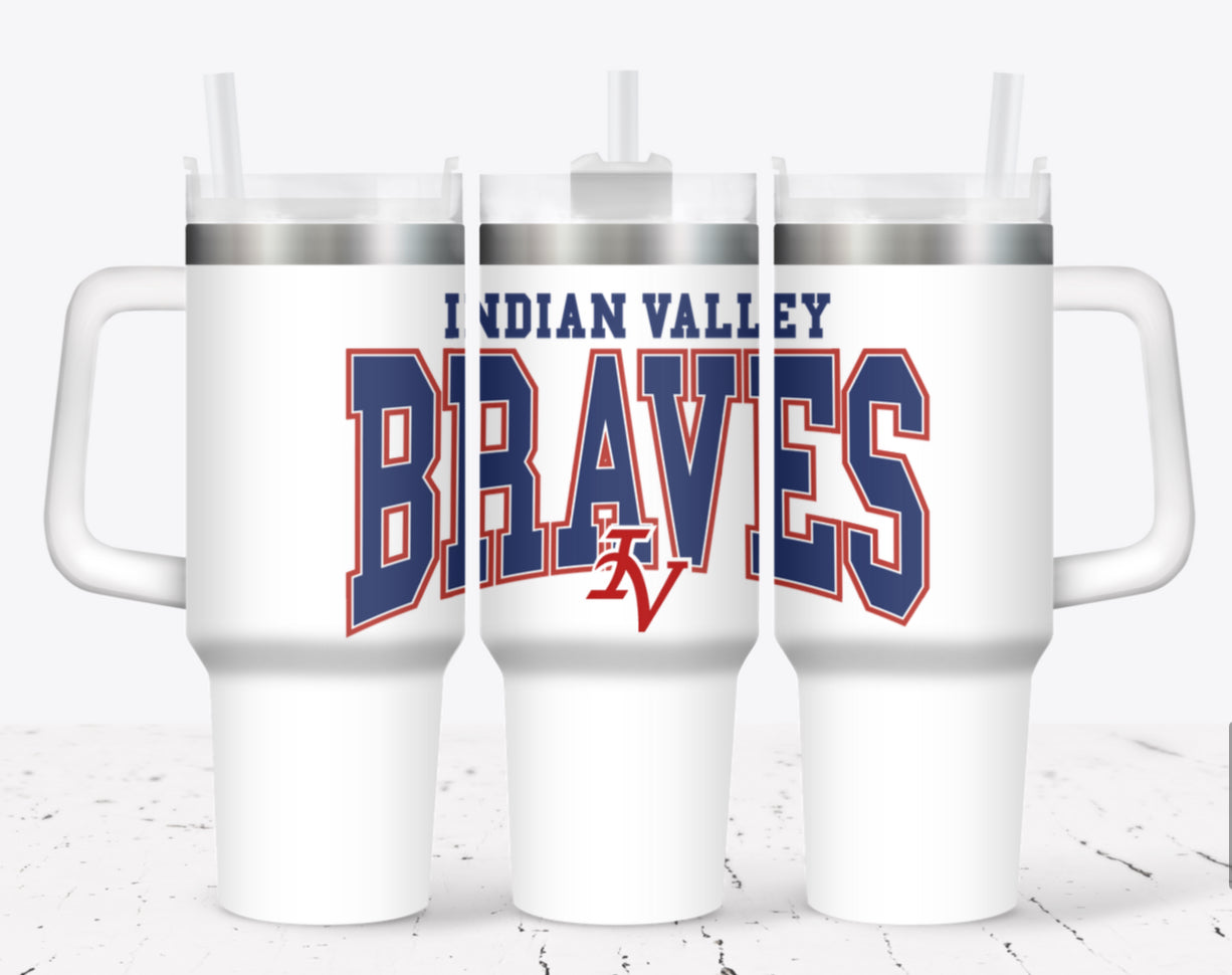 40 oz Tumbler with Handle and Carrier Bag