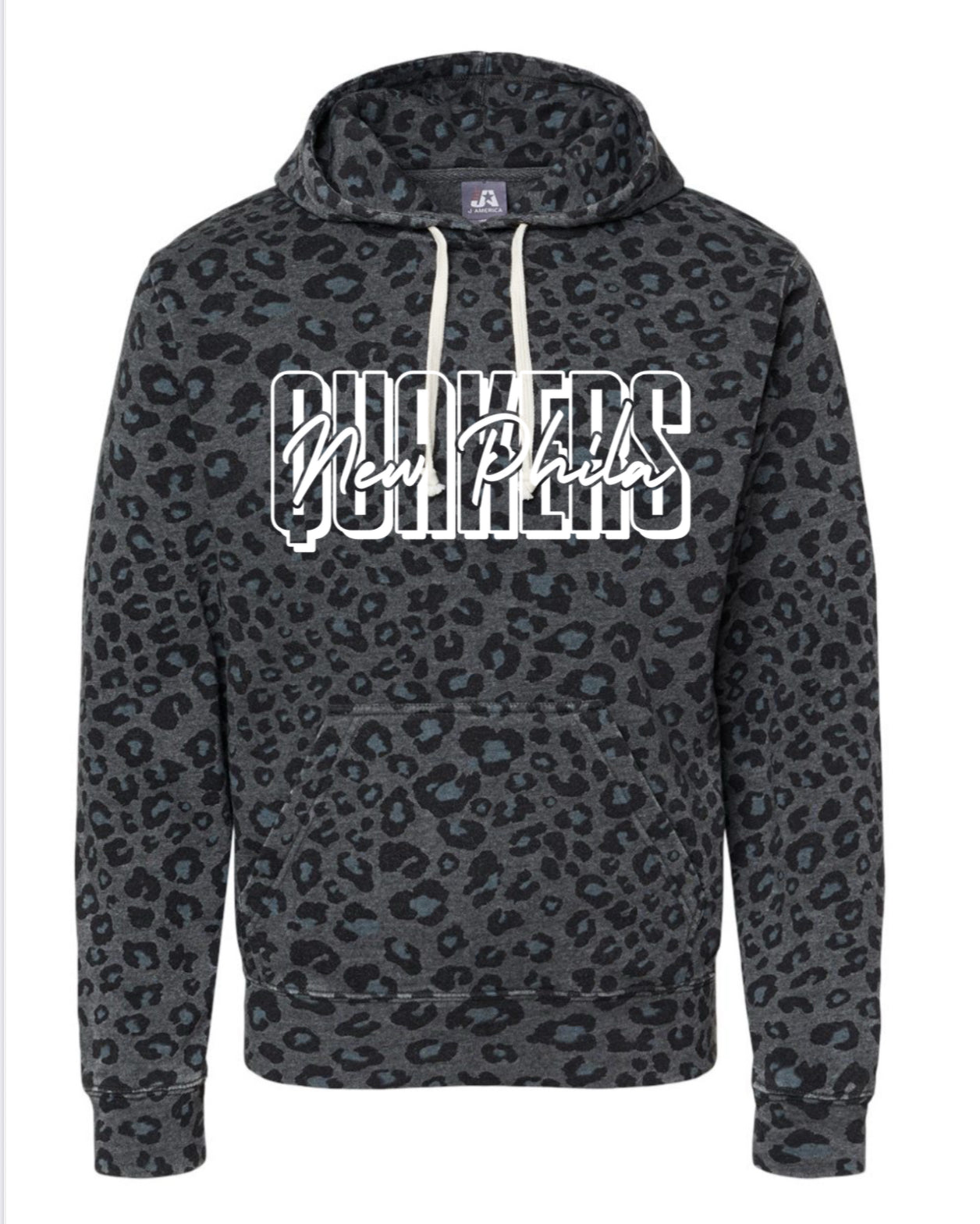 J. America Triblend Fleece Hooded Sweatshirt - 8871