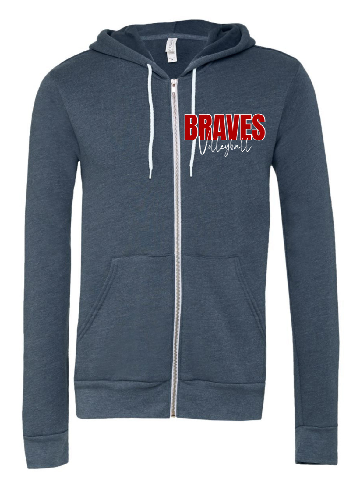 BELLA + CANVAS Sponge Fleece Full-Zip Hoodie