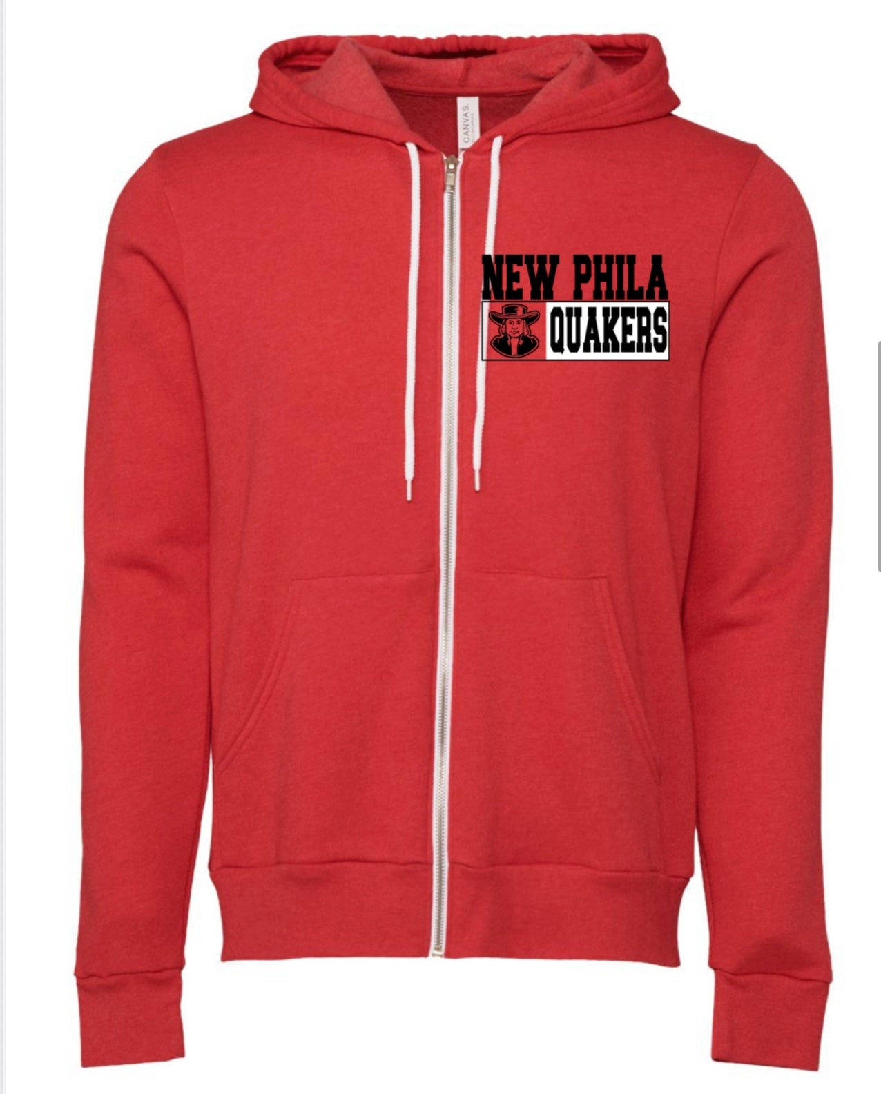 BELLA + CANVAS Unisex Sponge Fleece Full-Zip Hoodie Sweatshirt