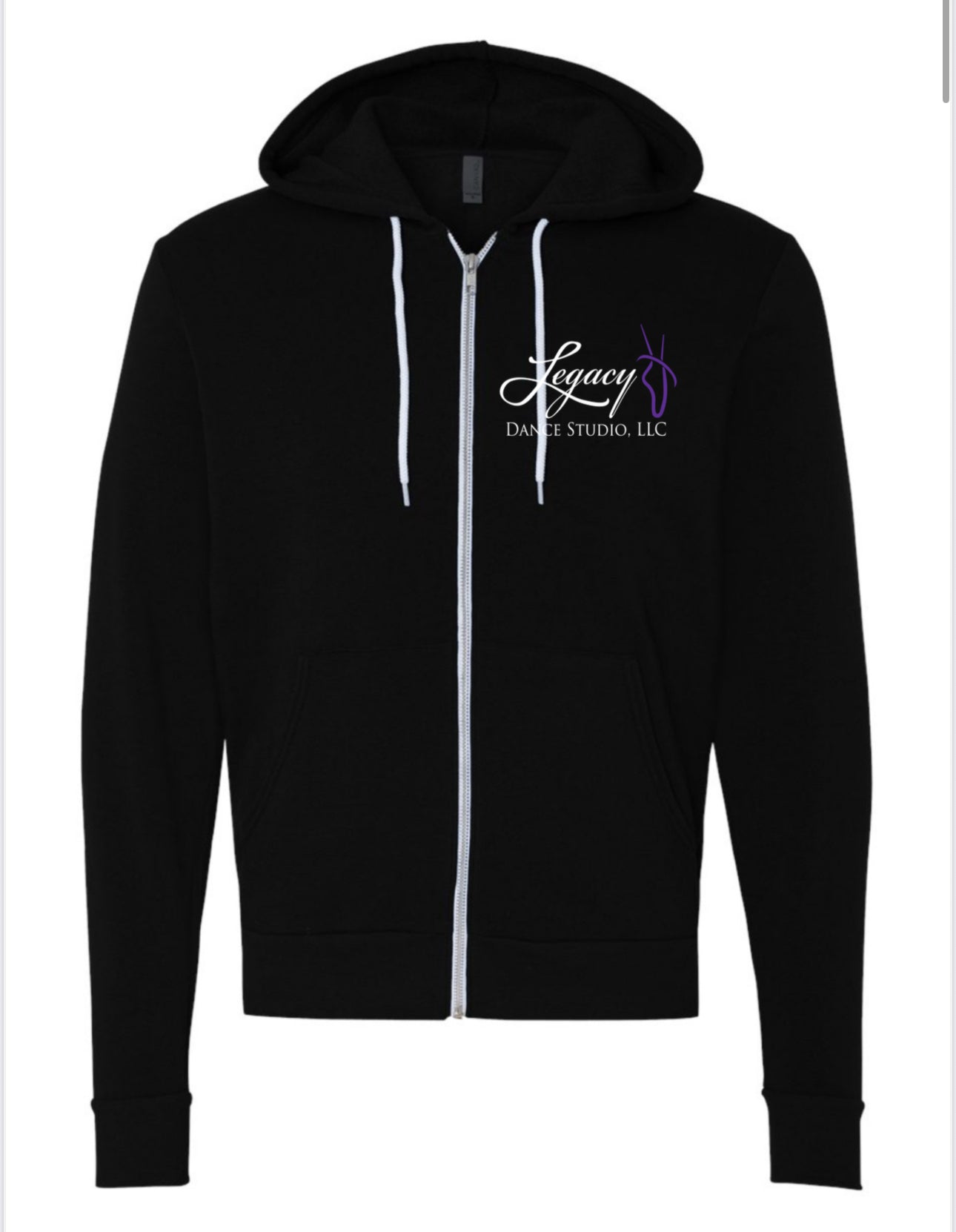 BELLA + CANVAS Unisex Sponge Fleece Full-Zip Hoodie Sweatshirt