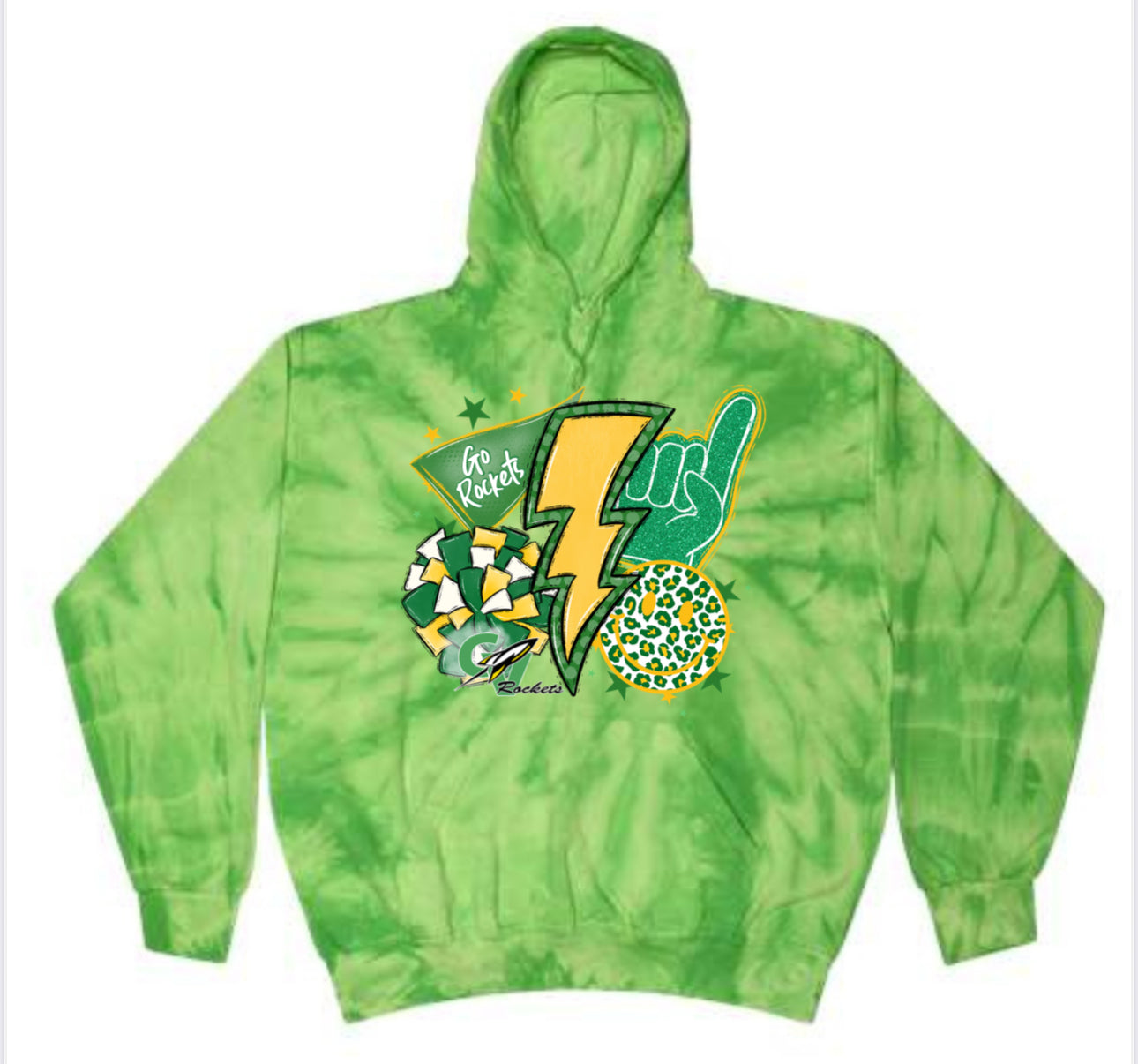 Colortone Unisex Tie-Dyed Hooded Sweatshirt