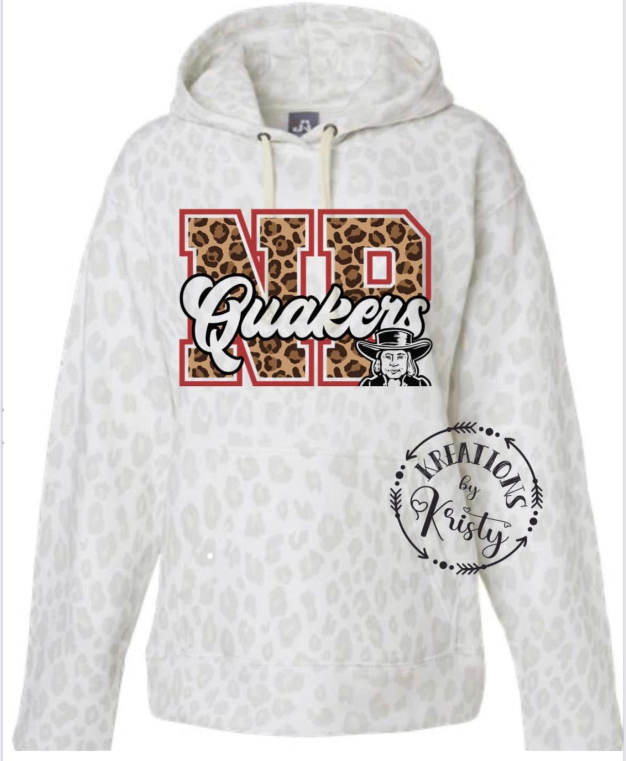 J.America Snow leopard hoodie