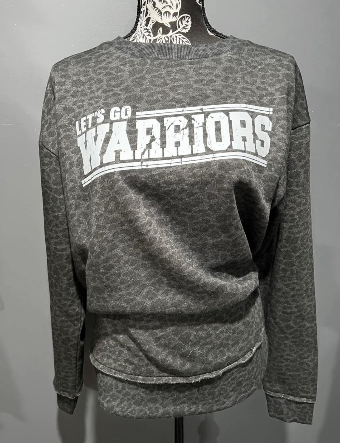 Let’s Go Warriors Leopard Crew