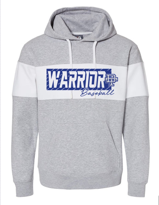 J.America Varsity Colorblock Hooded Sweatshirt