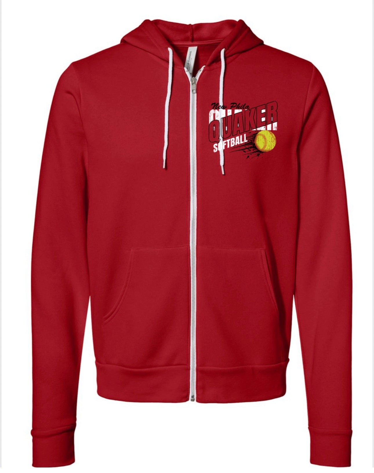BELLA + CANVAS Unisex Sponge Fleece Full-Zip Hoodie Sweatshirt