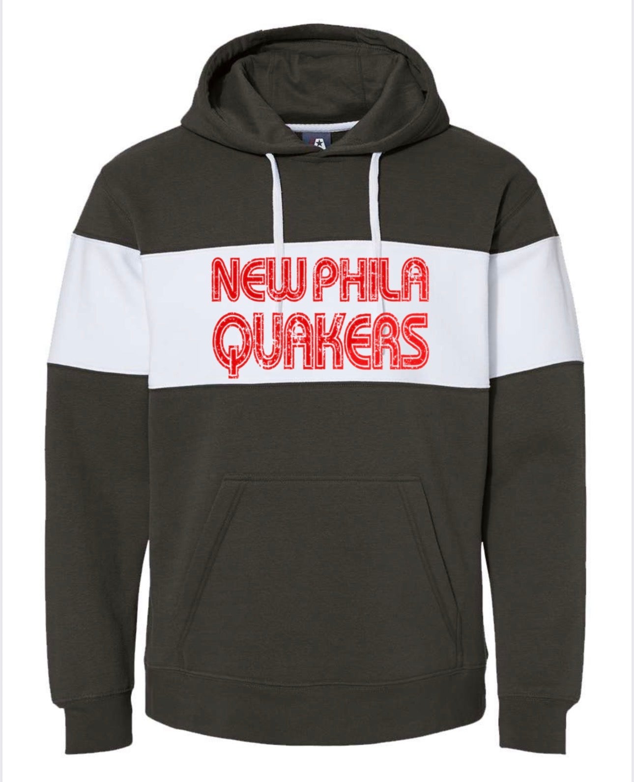 J. America Varsity Fleece Colorblocked Hooded Sweatshirt