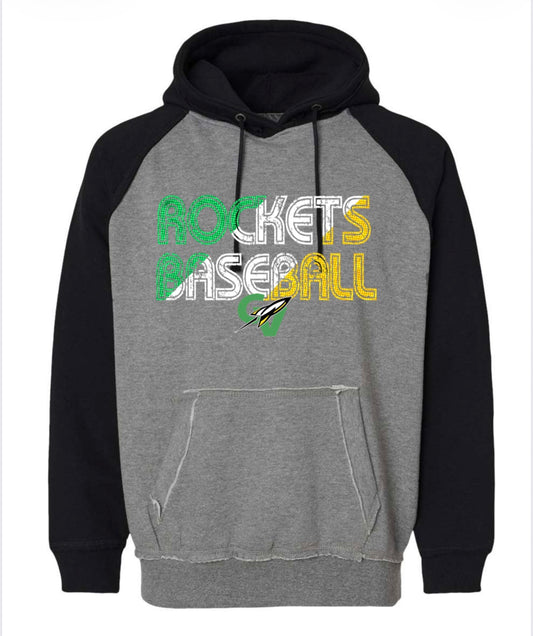 J. America Vintage Heather Hooded Sweatshirt