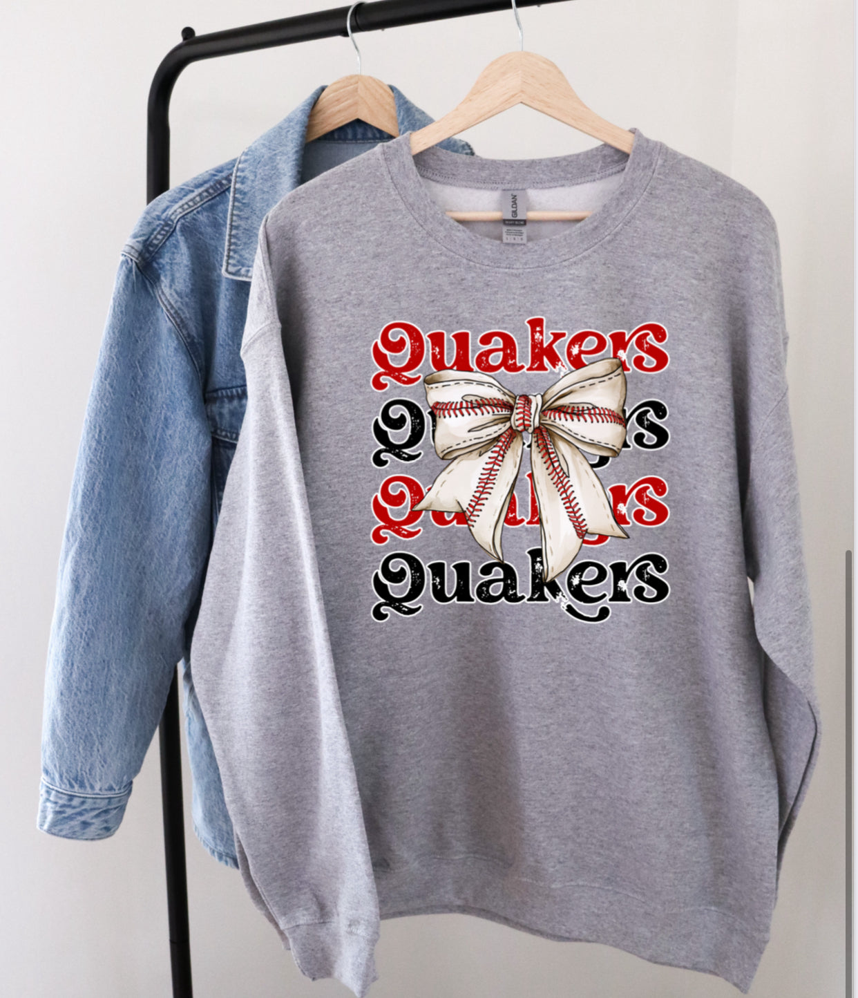 Quakers Baseball Bow