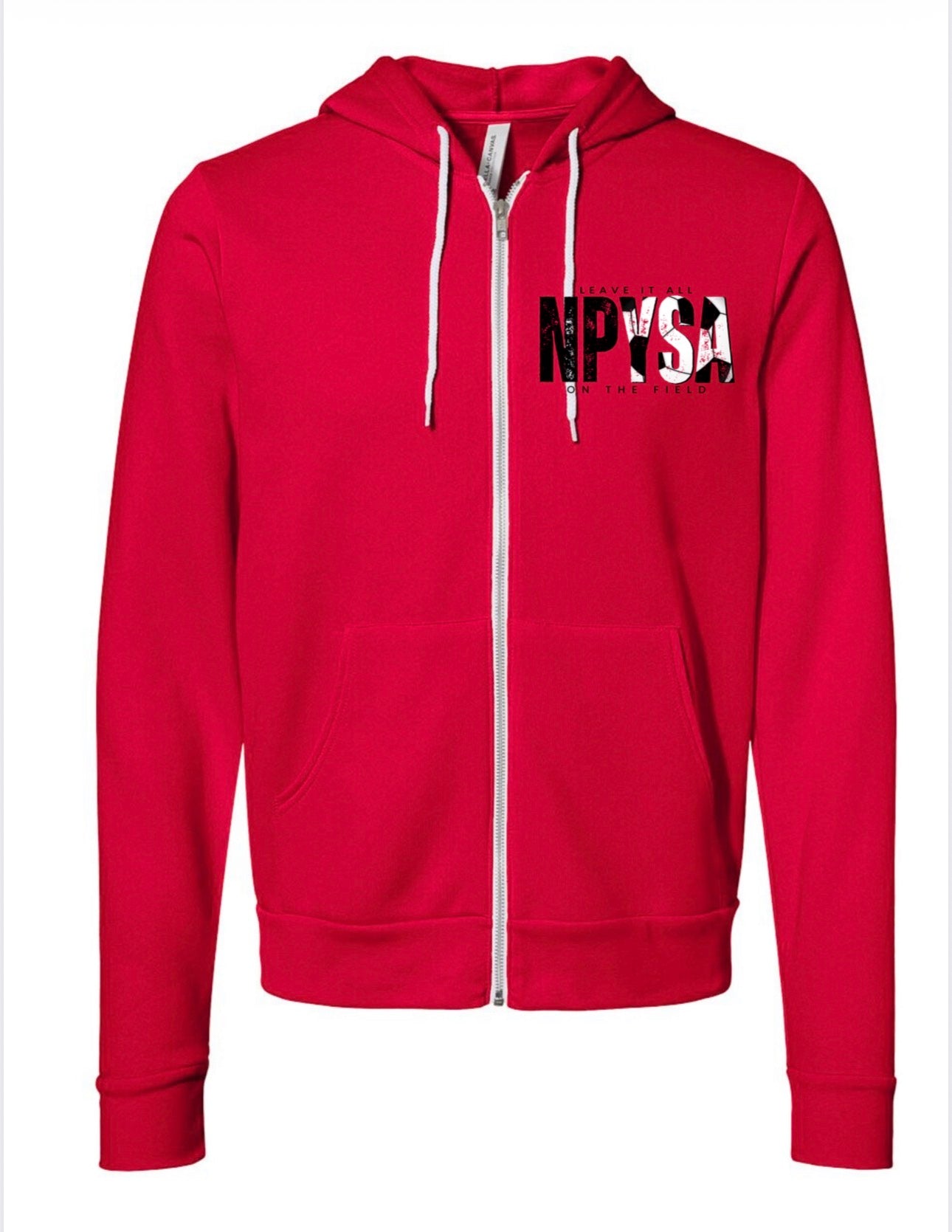 BELLA + CANVAS Unisex Sponge Fleece Full-Zip Hoodie Sweatshirt