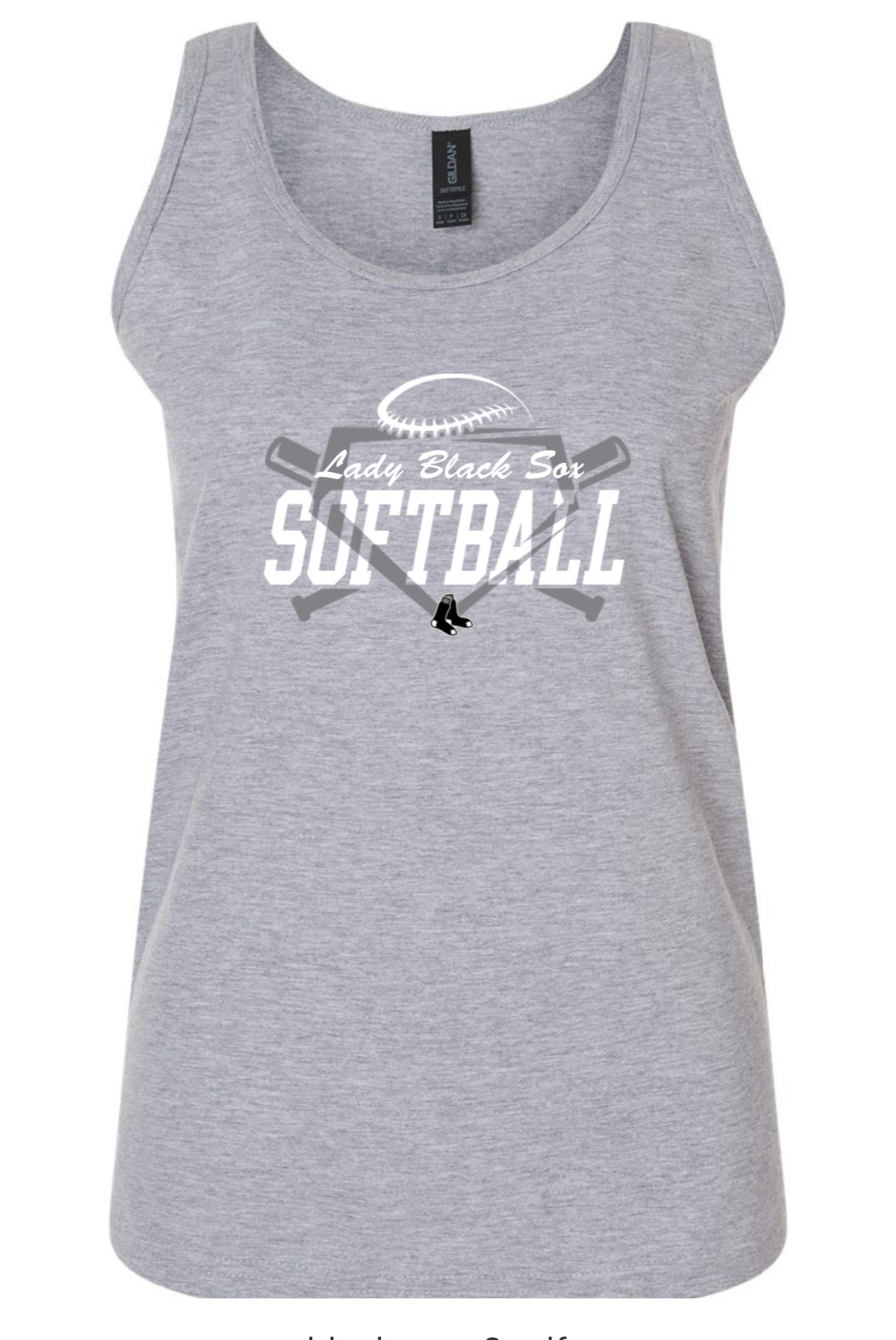 Adult- Lady Black Sox softball tank