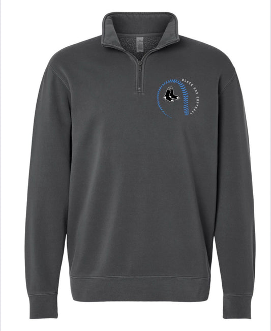 Independent Trading Co. Unisex Pigment-Dyed Quarter-Zip Pullover