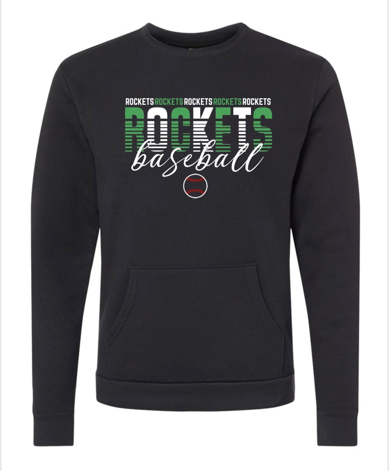 Next Level Unisex Santa Barbara Pocket Crewneck Sweatshirt