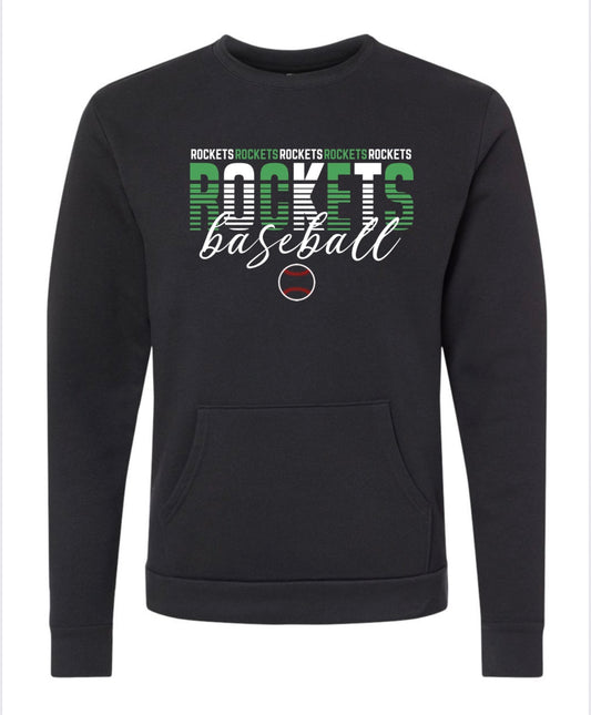 Next Level Unisex Santa Barbara Pocket Crewneck Sweatshirt