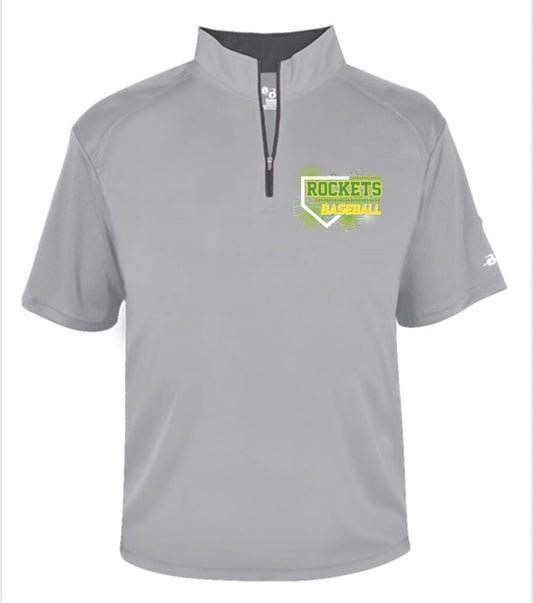 Badger Men's B-Core Short Sleeve Quarter-Zip