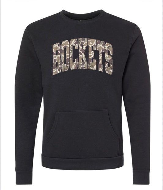 Next Level Unisex Santa Barbara Pocket Crewneck Sweatshirt