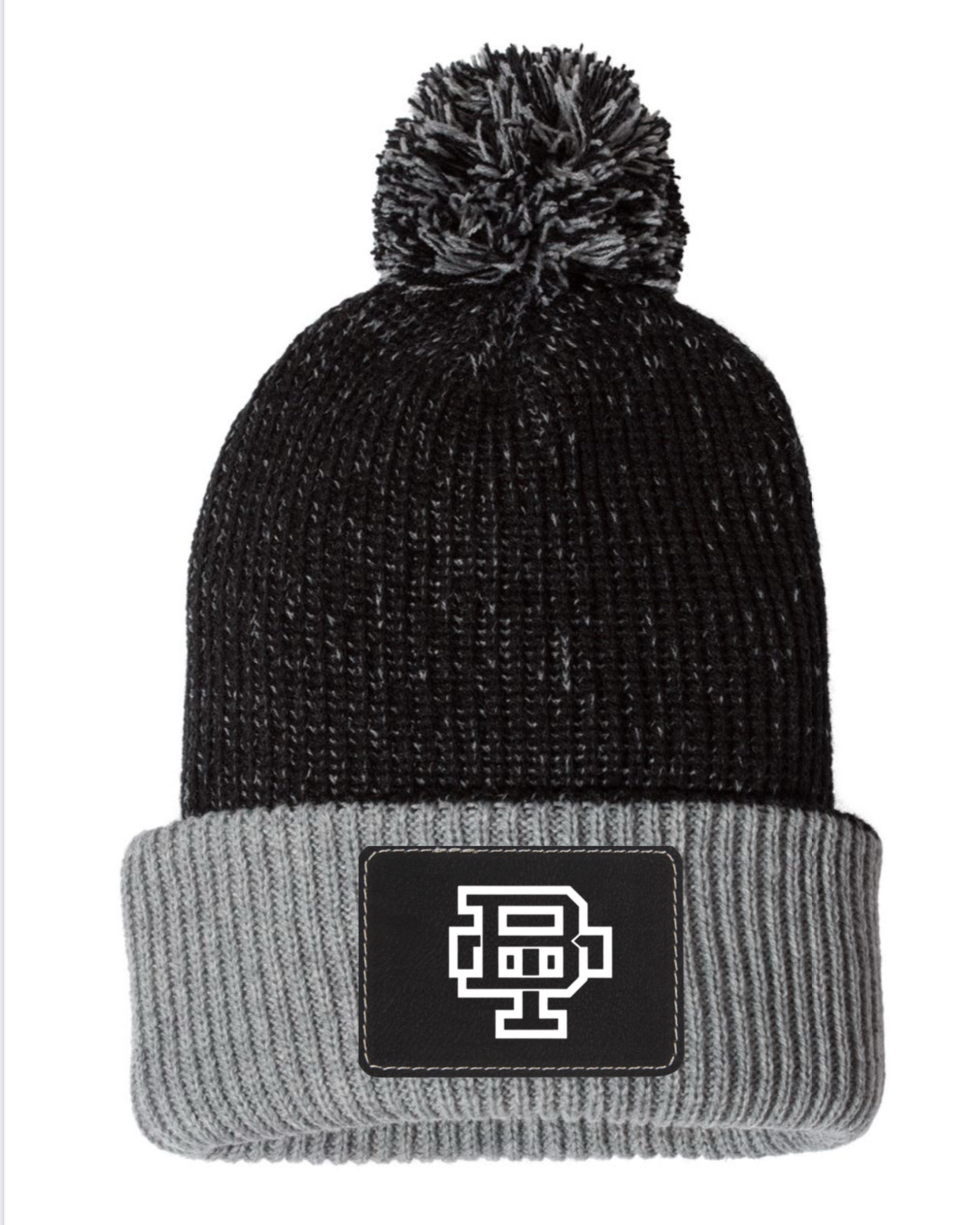 Sportsman - 12" Speckled Pom-Pom Cuffed Beanie