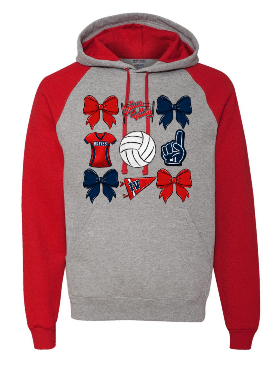 ADULT Jerzeez Nublend Colorblock Hoodie