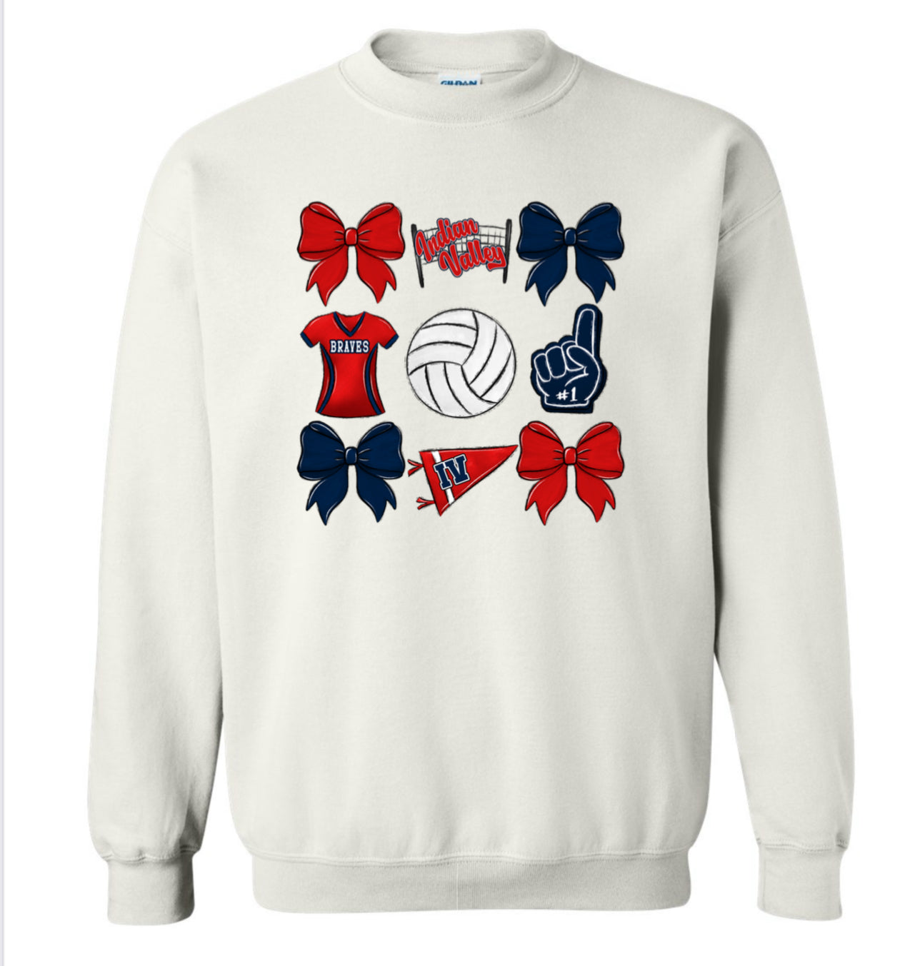 ADULT Volley and bows ❤️💙