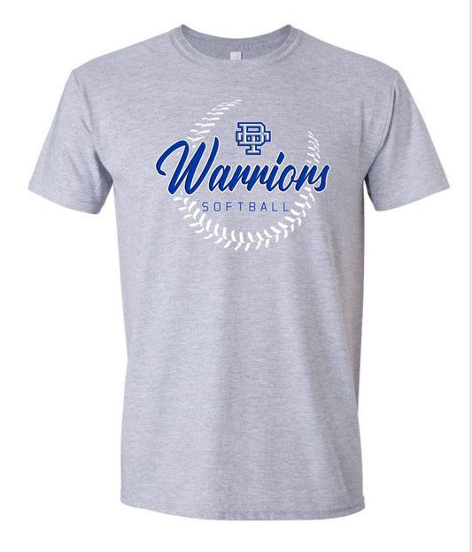 ADULT Warriors Softball Tee