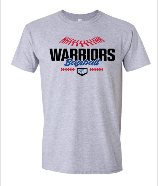 ADULT Warriors Baseball Tee