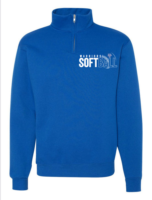 ADULT Warriors Softball Quarter Zip
