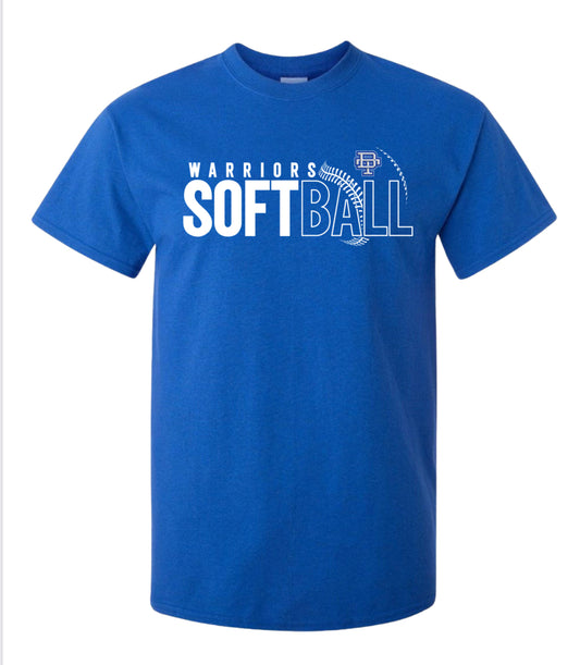 ADULT Warriors Softball Tee