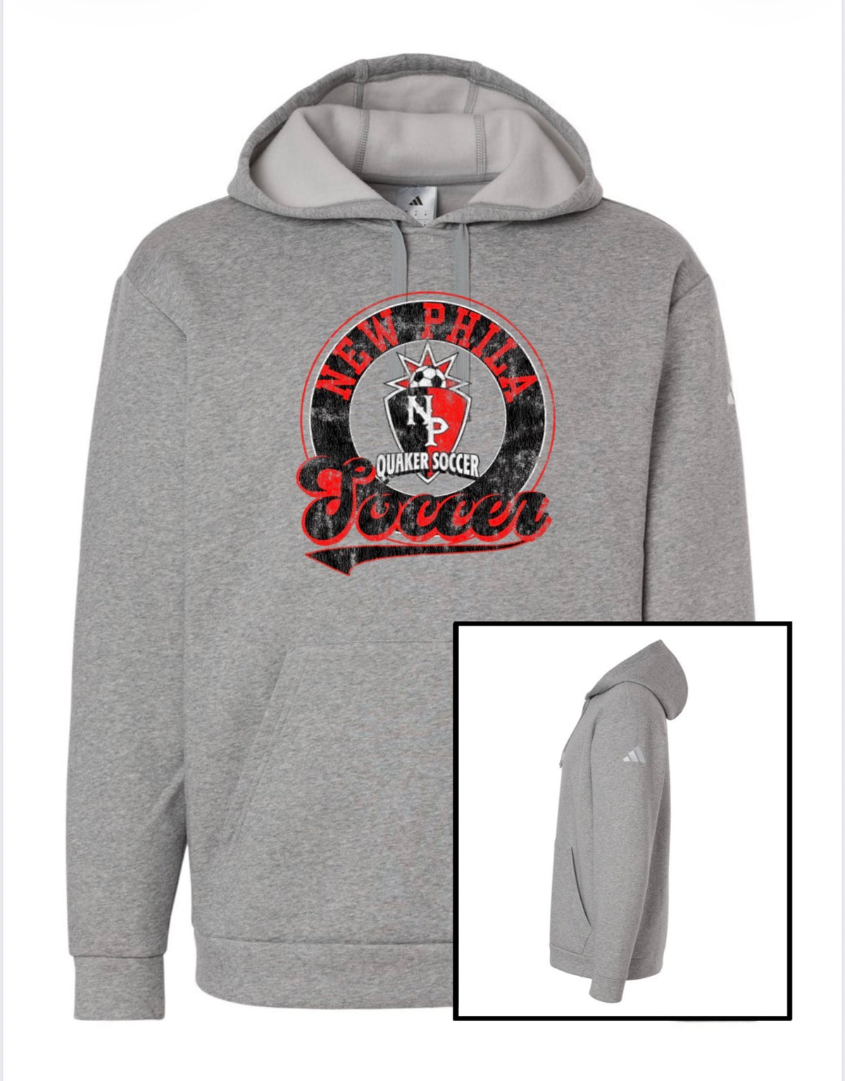 Adidas Men's Fleece Hooded Sweatshirt