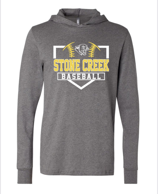 BELLA + CANVAS - Jersey Hooded Long Sleeve Tee