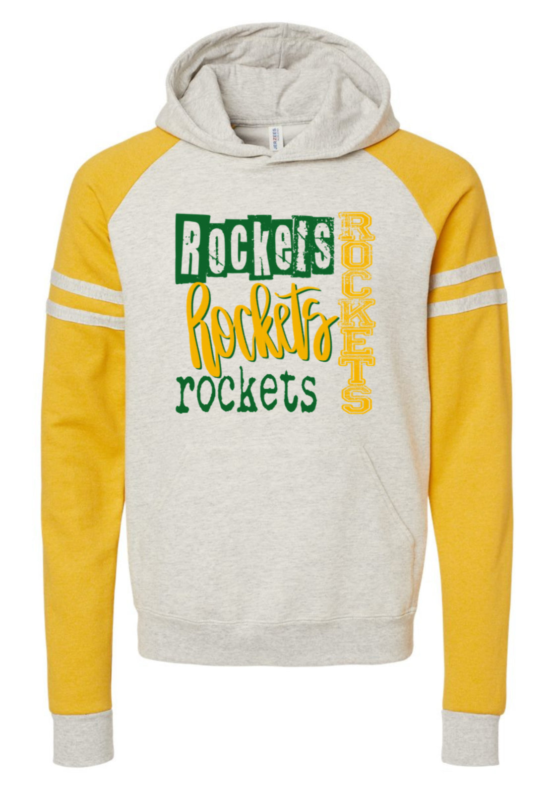 JERZEES - Nublend® Varsity Colorblocked Raglan Hooded Sweatshirt