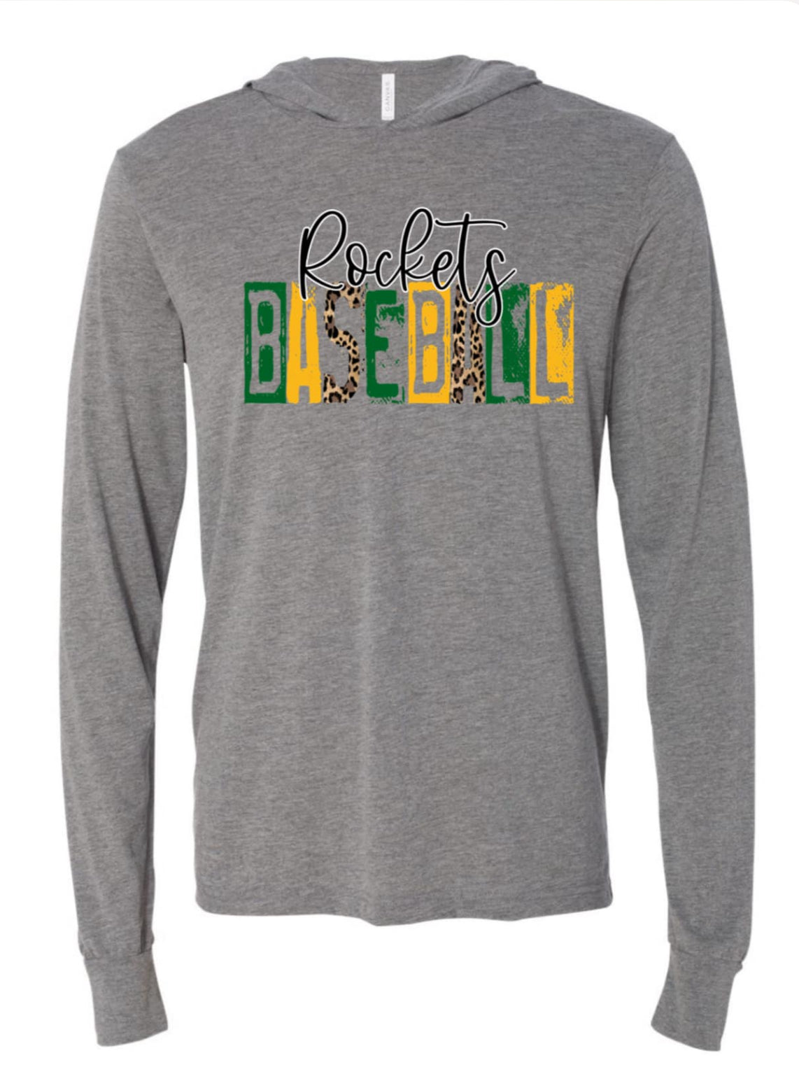 BELLA + CANVAS - Jersey Hooded Long Sleeve Tee
