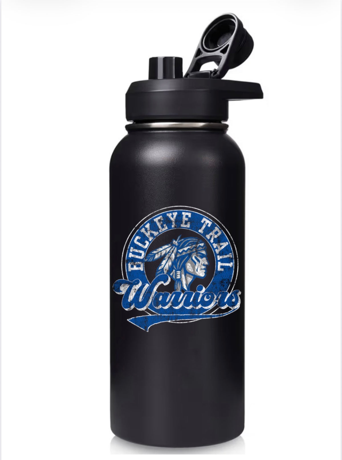 2 oz Insulated Water Bottle with 2 Lids (Straw & Spout Lid)