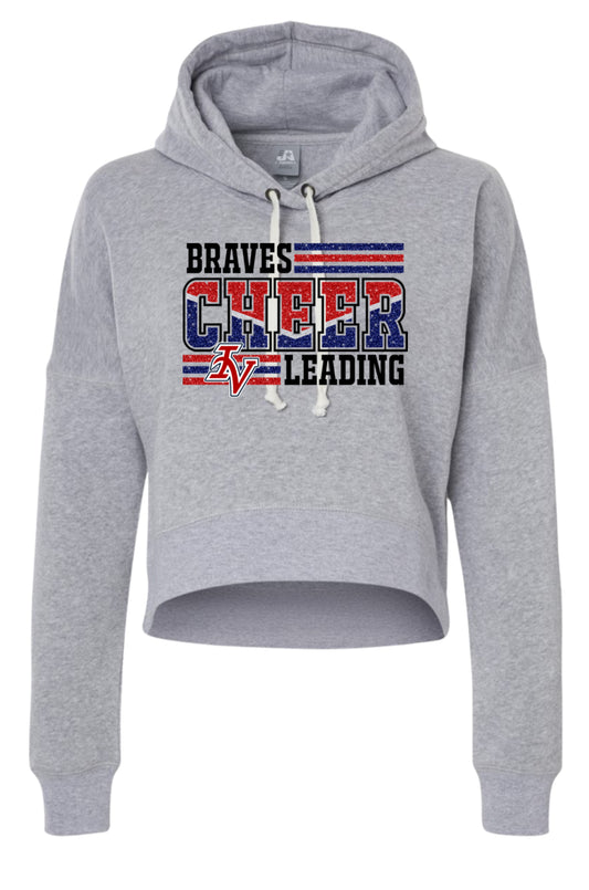 J. America Women's Crop Hooded Sweatshirt