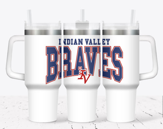40 oz Tumbler with Handle and Carrier Bag