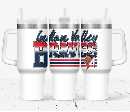 40 oz Tumbler with Handle and Carrier Bag