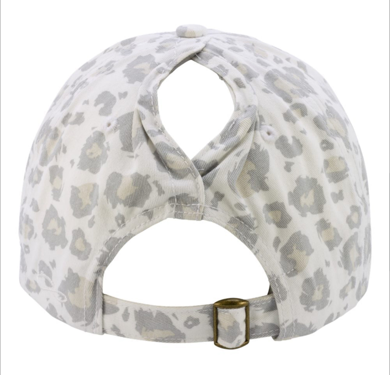 Infinity Her Women's Garment-Washed Fashion Print Ponytail Cap