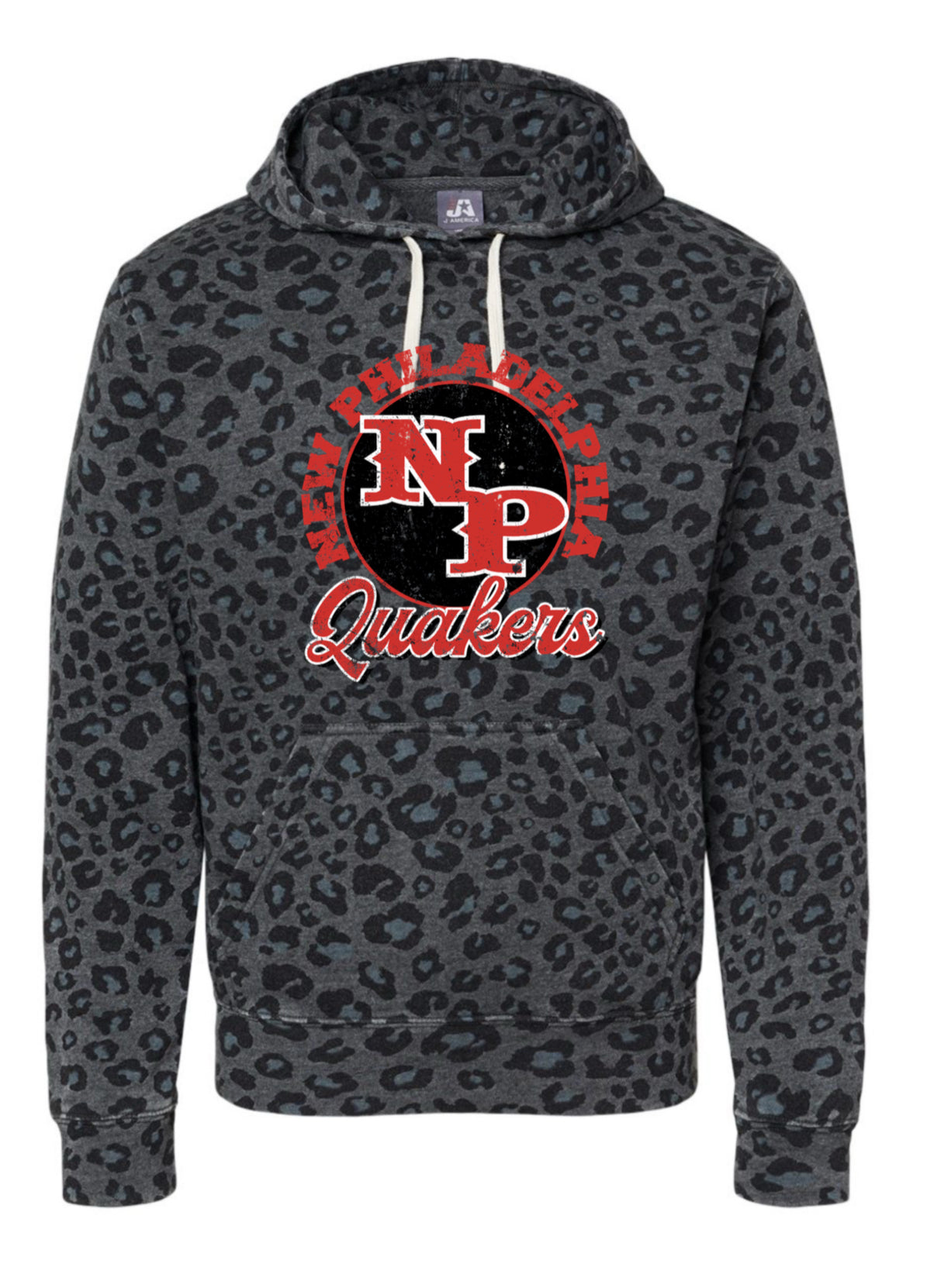 J. America Triblend Fleece Hooded Sweatshirt
