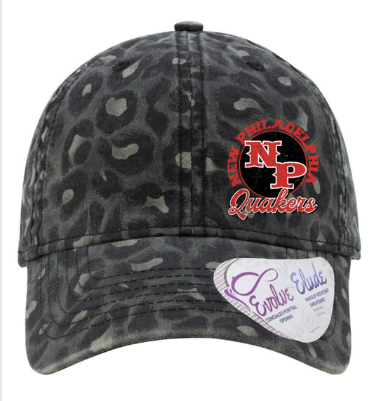 Women's Garment-Washed Fashion Ponytail Print Cap