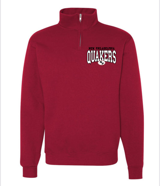 Nublend® Cadet Collar Quarter-Zip Sweatshirt