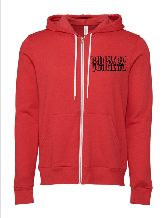 BELLA + CANVAS Unisex Sponge Fleece Full-Zip Hoodie