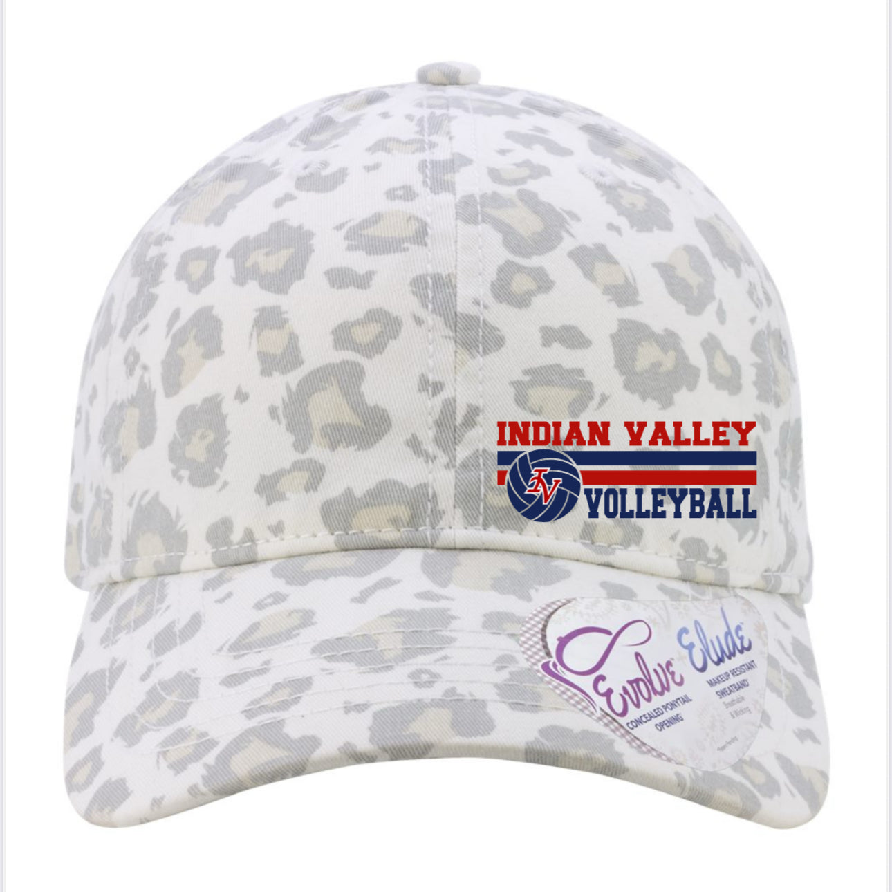 Women's Garment-Washed Fashion Print Ponytail Cap -