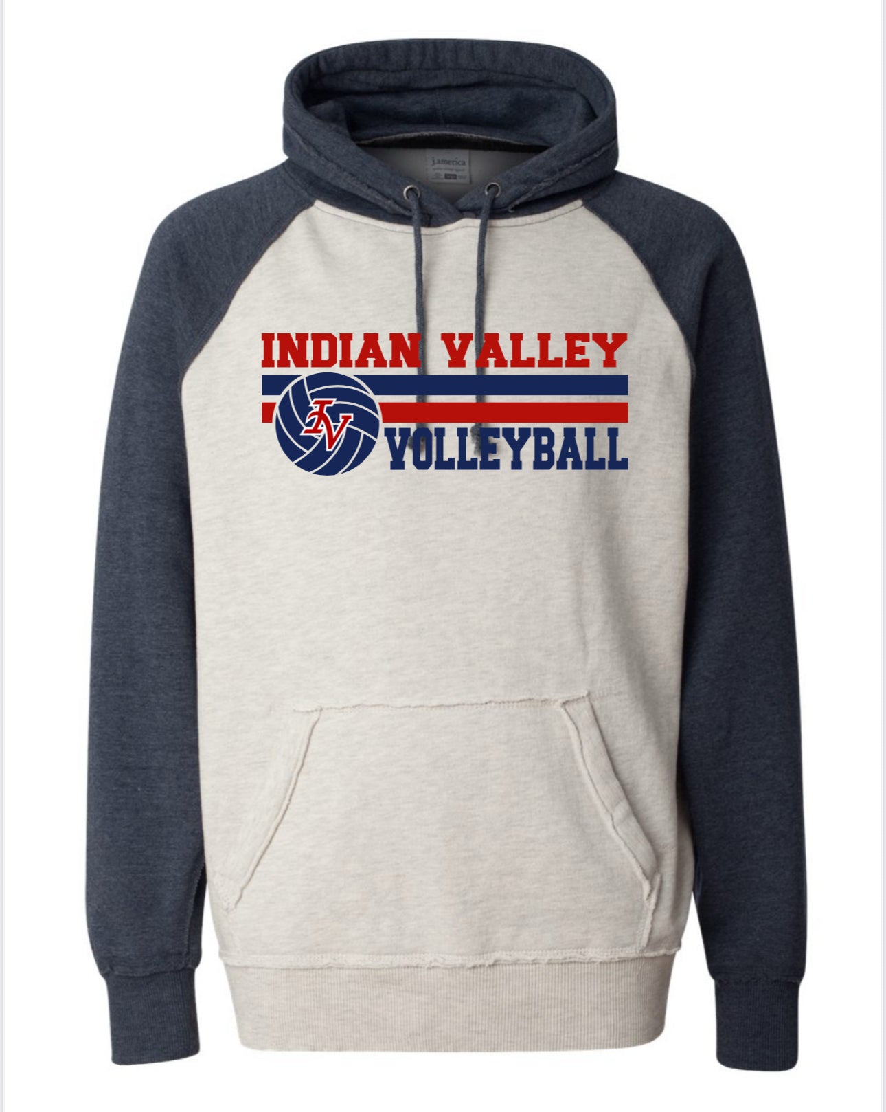 J. America Vintage Heather Hooded Sweatshirt