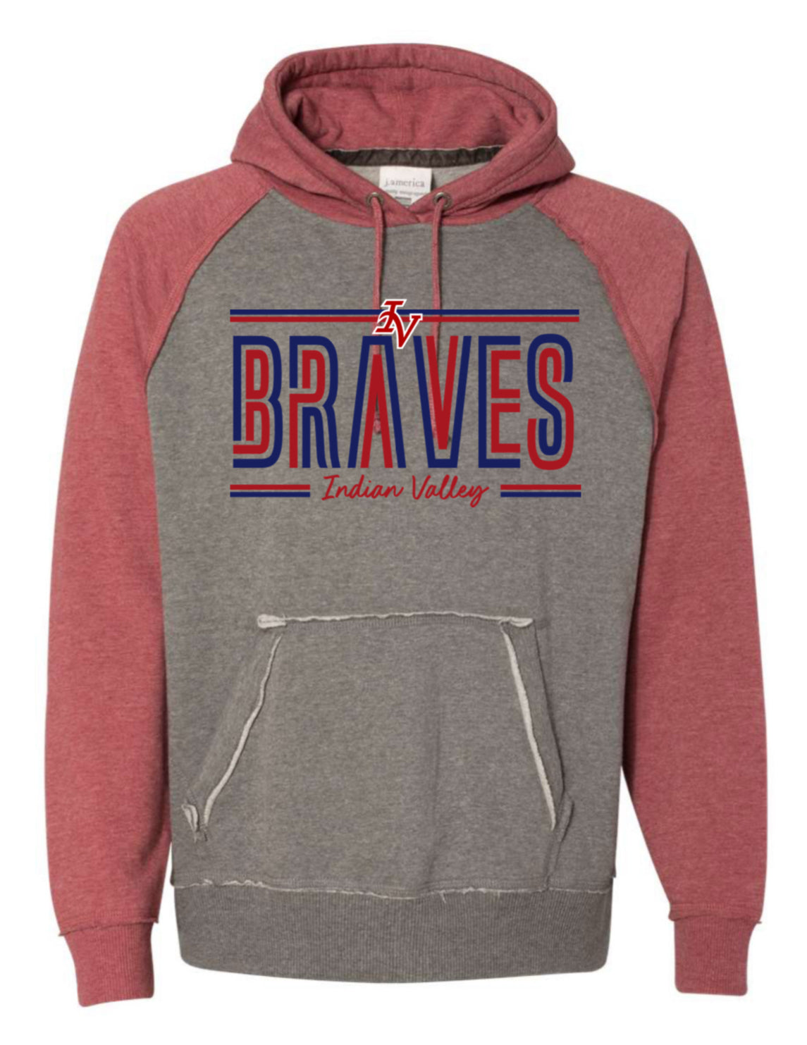 J. America Vintage Heather Hooded Sweatshirt