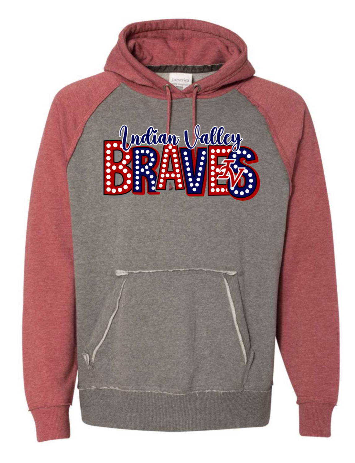 J. America Vintage Heather Hooded Sweatshirt