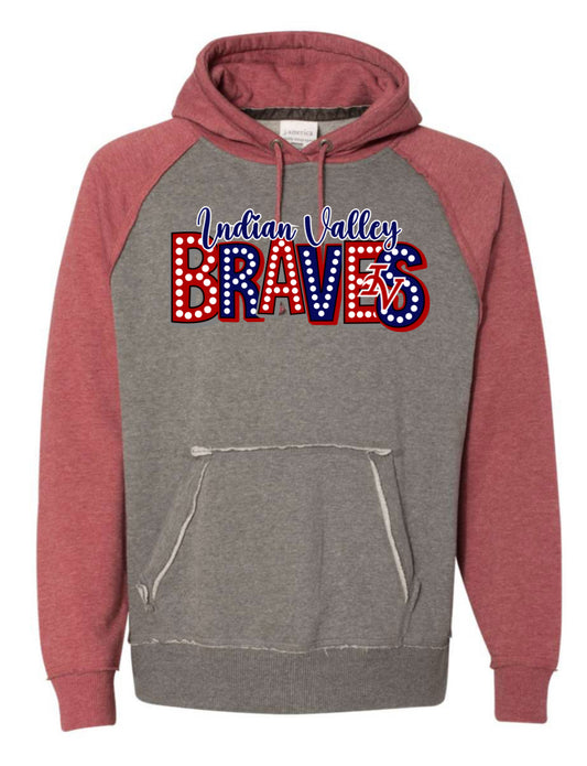 J. America Vintage Heather Hooded Sweatshirt