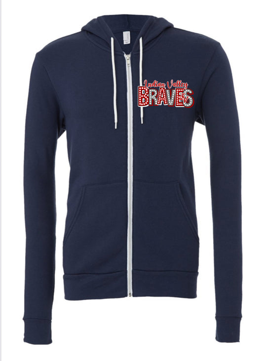 BELLA + CANVAS Sponge Fleece Full-Zip Hoodie